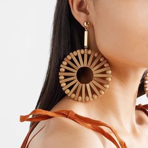 ANTHRO Bamboo Windmill Drop Earrings